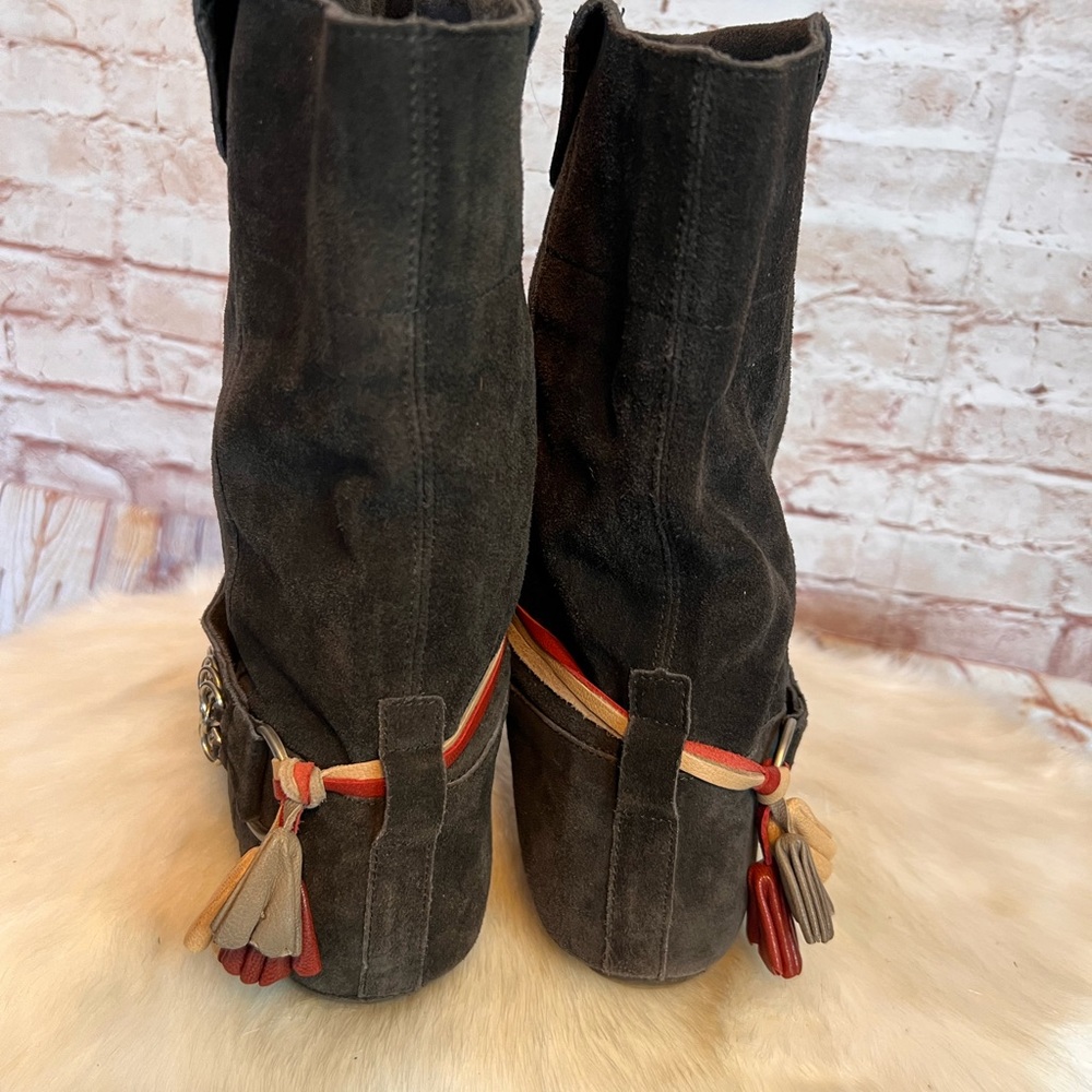 Isabel Marant for H&M suede tassled boots size 6.5 - Picture 5 of 12